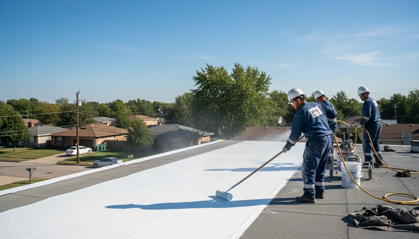 Commercial roof coating in Gilbert, PA near me
